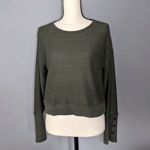 Cropped long sleeve top